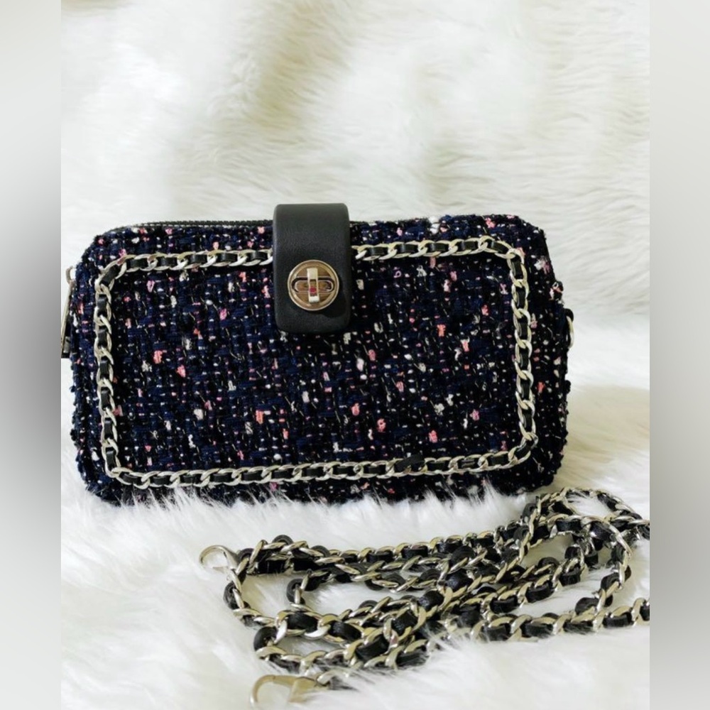 Zara tweed crossbody small purse like new